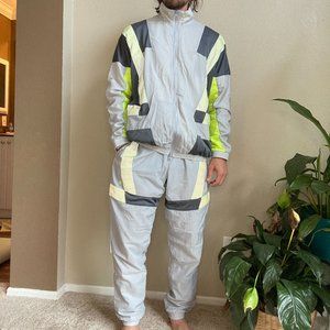 nike jumpsuit - neon green - large